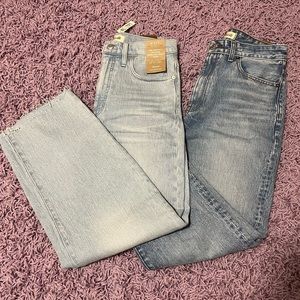 2 Pairs Madewell Jeans